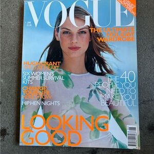 Vogue UK June 1999 | Angela Lindvall Cover | Vintage British Fashion Magazine